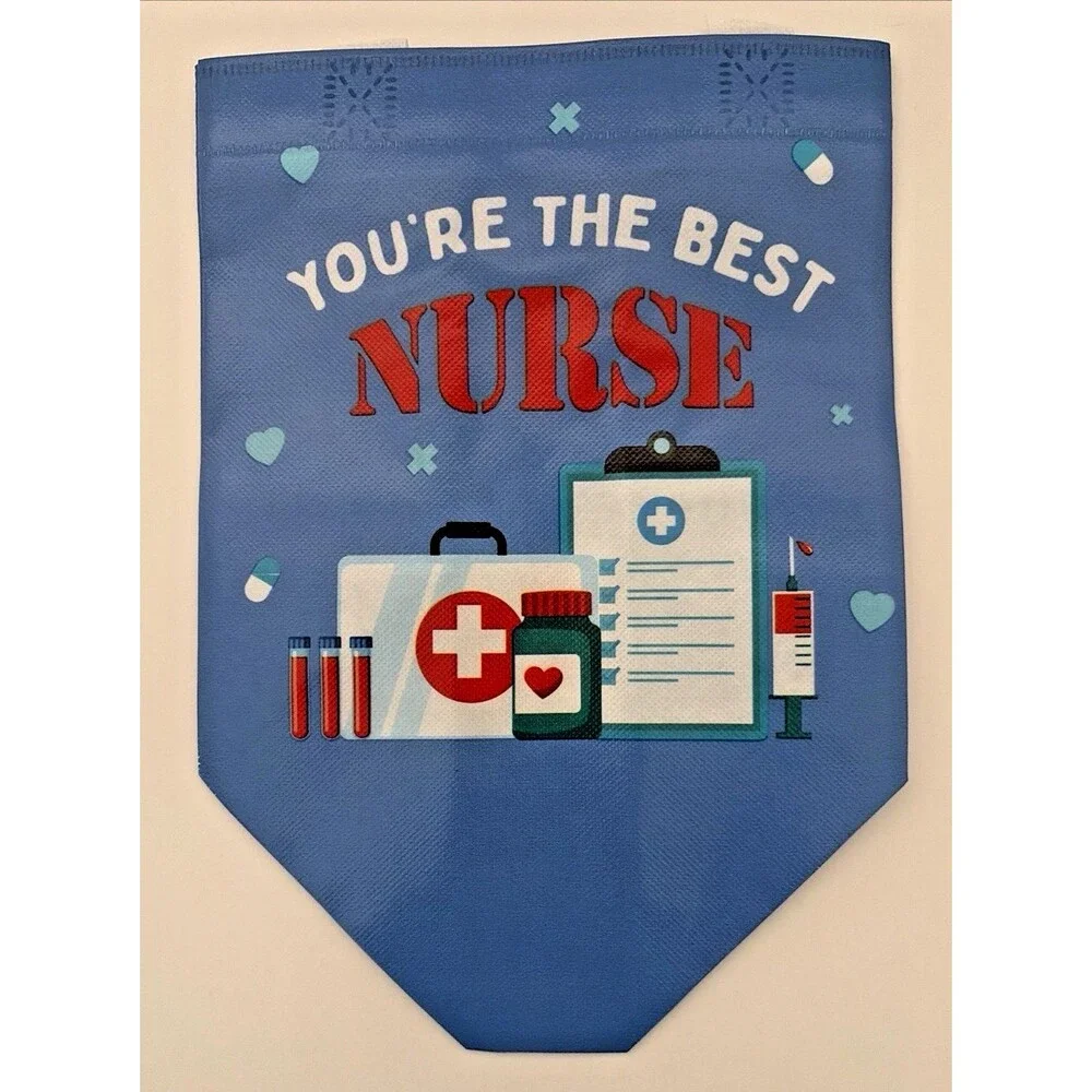 12 Pcs Nurse Medical Appreciation Gifts Bags or Tote Thank You Heavy Plastic
